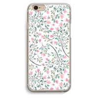 Sierlijke bloemen: iPhone 6 / 6S Transparant Hoesje
