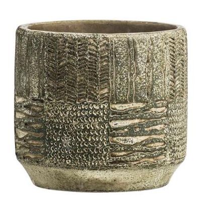 Bloempot Loek - groen - 12,5xØ14 cm