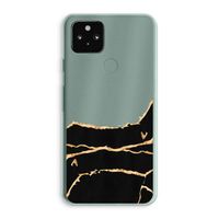Gouden marmer: Google Pixel 5a 5G Transparant Hoesje