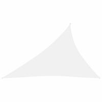 vidaXL Zonnescherm driehoekig 4x5x6,4 m oxford stof wit - thumbnail