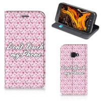 Samsung Galaxy Xcover 4s Design Case Flowers Pink DTMP