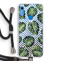 Geometrische jungle: Huawei Y6s Transparant Hoesje met koord