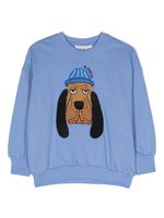 Mini Rodini sweat Bloodhound à broderies - Bleu - thumbnail