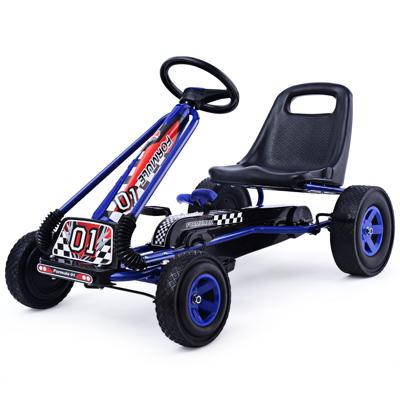 Kinder-Skelter voor Kinderen van 3 tot 8 Jaar Oud Ergonomisch Verstelbare Kuipstoel Loopauto met Vier Rubberen Wielen Stalen Frame