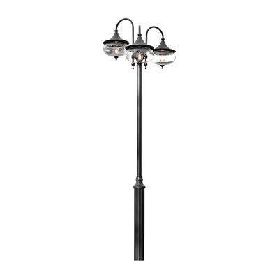 Lantaarnpaal armatuur Libra 3 lichts Hercules lantaarnpaal zwart 621-750 575-750