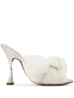 Giambattista Valli mules Maxi Bow 110 mm - Blanc