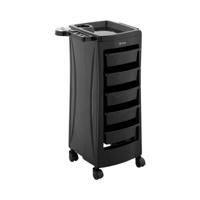 Kappers trolley - 10 kg - 5 lades - föhnhouder - 485 x 380 mm Plank