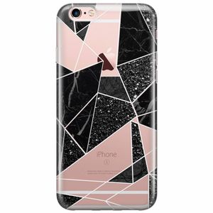 iPhone 6/6s transparant hoesje - Abstract painted