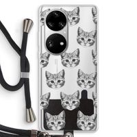 Kitten: Huawei P50 Pro Transparant Hoesje met koord