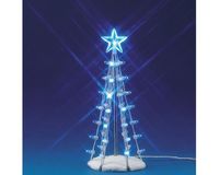 Lighted silhouette tree (blue) m - LEMAX