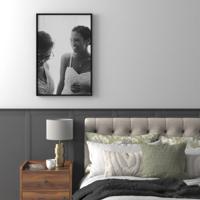 Foto op canvas met baklijst zwart 50x75