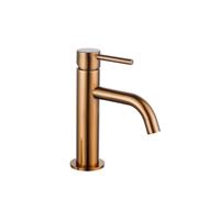 Fortifura Calvi Slim Wastafelkraan - 17.4cm - opbouw - Geborsteld koper PVD (Koper) SW970029