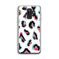 Cheetah color: Samsung Galaxy J8 (2018) Transparant Hoesje