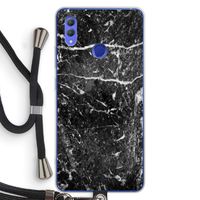 Zwart marmer: Honor Note 10 Transparant Hoesje met koord