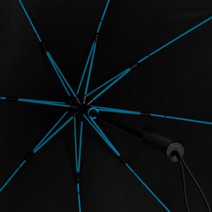 STORMaxi storm paraplu zwart met blauw frame windproof 100 cm   -