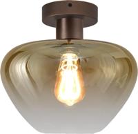 Masterlight PlafondlampGenua bruin met goud glas Ø 29cm - 5970-15-15-29 Masterlight PlafondlampGenua bruin met goud glas Ø 29cm - 5970-15-15-29