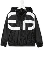 Emporio Armani Kids veste à logo imprimé - Noir