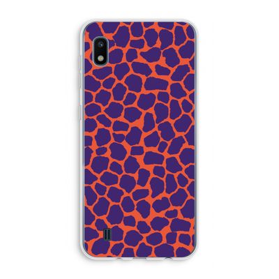 Purple Giraffe: Samsung Galaxy A10 Transparant Hoesje