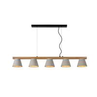 Lucide POSSIO Hanglamp 5xE14 - Taupe - thumbnail