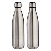 2x stuks RVS thermosflessen/isoleerflessen 500 ml - thumbnail