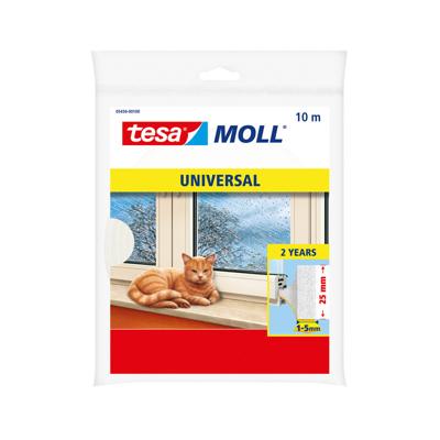 Tesa Tochtstrip - 2x - zelfklevend - wit - 10m x 25 mm - Klussen - Huis isolatie