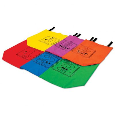 Reydon zakloopzakken genummerd 28 x 28 cm junior nylon 6 stuks Reydon zakloopzakken genummerd 28 x 28 cm junior nylon 6 stuks