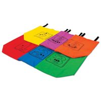 Reydon zakloopzakken genummerd 28 x 28 cm junior nylon 6 stuks - thumbnail