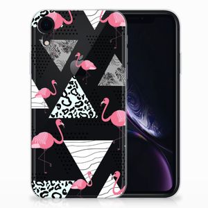 Apple iPhone Xr TPU Hoesje Flamingo Triangle