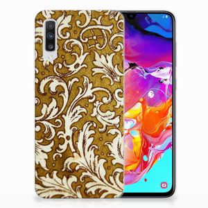 Siliconen Hoesje Samsung Galaxy A70 Barok Goud