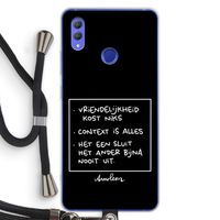 Mijn Motto's: Honor Note 10 Transparant Hoesje met koord