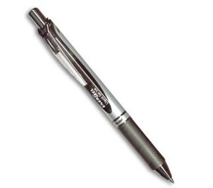 Pentel Energel XM Klick Intrekbare pen met clip Zwart 12 stuk(s)