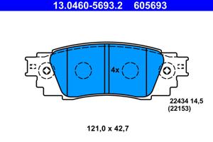 ATE Remblokset 13.0460-5693.2