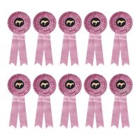 Rozetten (per 10 stuks) roze - thumbnail