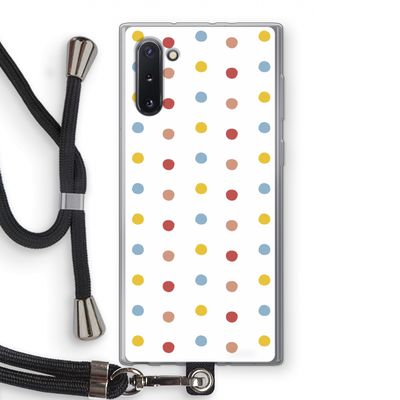 Bollen: Samsung Galaxy Note 10 Transparant Hoesje met koord