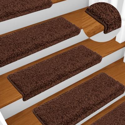 Trapmatten 10 st 65x21x4 cm Bruin Rechthoekige Rand