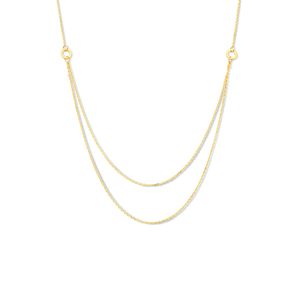 Ketting Multi Ankerschakel geelgoud 0,9 mm 42 + 3 cm