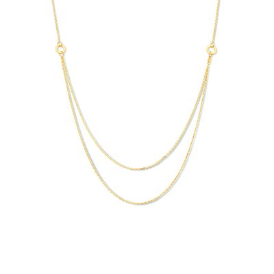 Ketting Multi Ankerschakel geelgoud 0,9 mm 42 + 3 cm