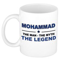 Naam cadeau mok/ beker Mohammad The man, The myth the legend 300 ml   -