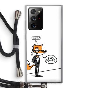 GSM secure: Samsung Galaxy Note 20 Ultra / Note 20 Ultra 5G Transparant Hoesje met koord