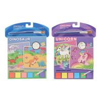 Waterverf Boek Eenhoorn of Dino