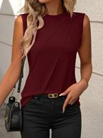 Cotton-Blend Casual Tank Top - thumbnail