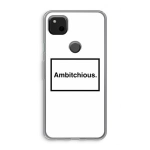 Ambitchious: Google Pixel 4a Transparant Hoesje