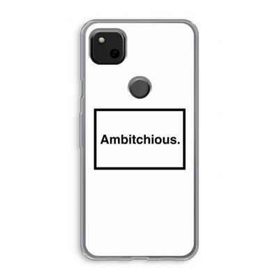 Ambitchious: Google Pixel 4a Transparant Hoesje