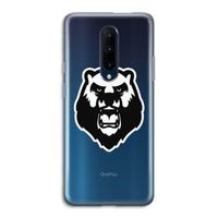 Angry Bear (white): OnePlus 7 Pro Transparant Hoesje
