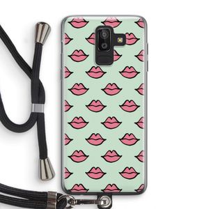 Lipjes: Samsung Galaxy J8 (2018) Transparant Hoesje met koord