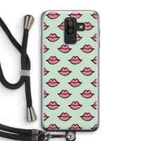 Lipjes: Samsung Galaxy J8 (2018) Transparant Hoesje met koord