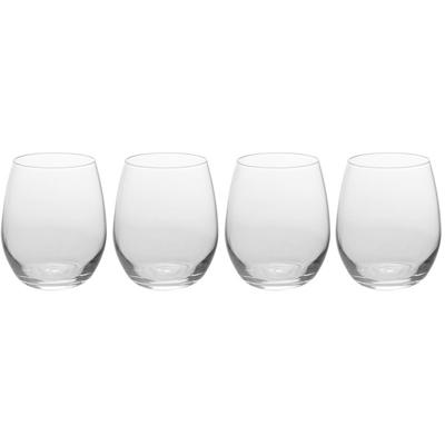 Excellent Houseware Drinkglazen - 4x stuks - 390 ml - waterglazen