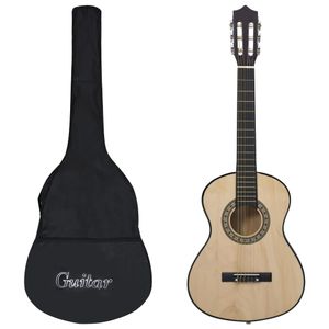 VidaXL Gitaar klassiek beginner kinderen met tas 1/2 34"