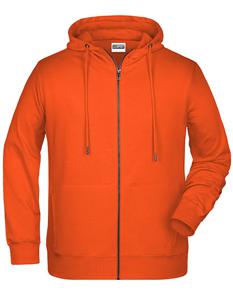 James & Nicholson JN8026 Men´s Zip-Hoody - /Orange - 5XL