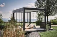 Pergola - Donkergrijs - 400x300 cm- - Aluminium- Biohort